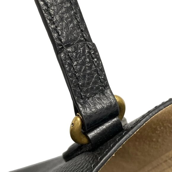Auth GUCCI GG Marmont   Black Leather Tote Bag - Picture 10 of 16